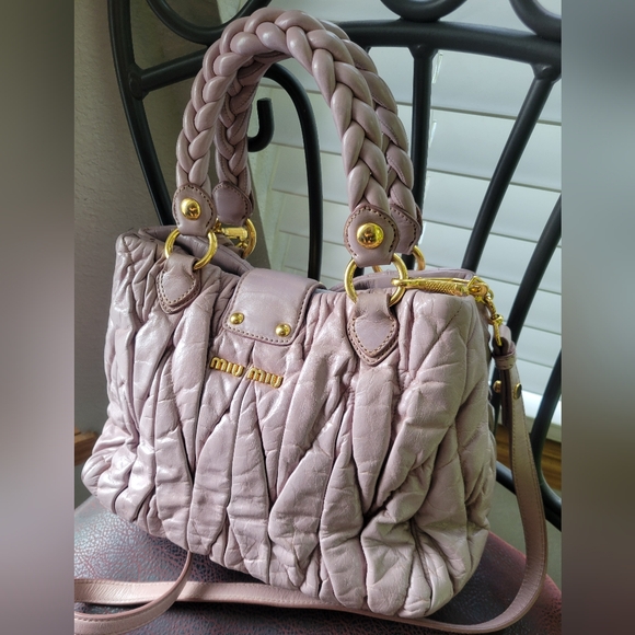 Miu Miu 2 Way Handbag & Crossbody Lilac - Picture 10 of 11